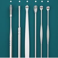 6 vnt / rinkinys Ausų vaško valiklis Earpick Earwax šalinimo įrankis ausų valymo rinkinys 6pcs