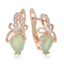 Kinel Fruit Shape Rose Gold Spalvos angliški auskarai moterims rožinio aukso spalvos