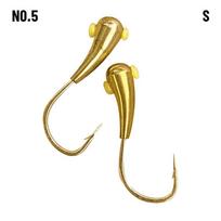 Atgal Thorn Sharp Jigging Bait Jig švino galvutės žvejybos kabliukai Spygliuotas apverstas kabliukas nerūdijantis plienas S-N0.6