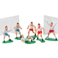1 rinkinys torto papuošimas miniatiūrinis scenos išdėstymas patikimas paprastas futbolo berniuko animacinis dekoras vakarėlis white