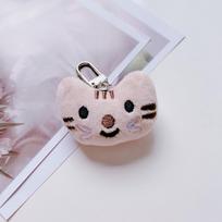 Animacinis pliušinis katės raktų pakabukas ant kuprinės, plaukuotas, kawaii, šilkinės žuvies pakabukas moterims