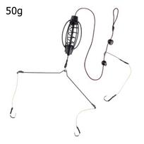 Masalo narvas Inline Method Feeder narvas Karpių žvejybos žūklės reikmenų rinkinys 50g