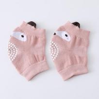 Kūdikių kelių apsaugos, mažų vaikų apsauga nuo kritimų, neslystančios alkūnių apsaugos, kvėpuojančios šiltos kelių apsaugos one size (0-3 years old) rožinė