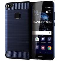 „Huawei P10 Lite“ silikoninio dėklo smūgiams atsparus dangtelis, skirtas p10 lite minkštas telefono dėklas, skirtas P10lite anglies pluošto dėklui „Coque Fundas“ P10 Lite mėlyna