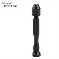 0,3–3,4 mm deimantinis Bodhi medžio apdirbimo gręžimo ąsas rankinis perforavimo įrankis – susuktas rankomis, siekiant maksimalaus tikslumo 1pc Twist Drill juoda
