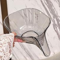 Mada skaidrus daržovių vaisių plovimo kanalizacijos krepšelis daugiafunkcis filtras dubuo Virtuvės įrankis sausas šlapias atskyrimo kriaukle