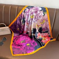 Madinga nosine Kaklo Šalikai Moteriški Maži Šalikai Apsauga Bandana Galvos skara 70cm 70x70cm rožinė raudona spalva