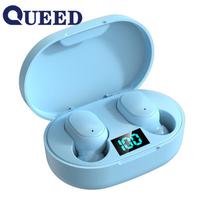 Rodomas naujas išmanusis numeris „Bluetooth“ ausinės belaidės sportinės mini ausinės „Stereo-in-ear“. mėlyna