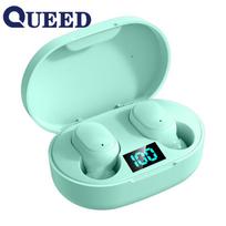 Rodomas naujas išmanusis numeris „Bluetooth“ ausinės belaidės sportinės mini ausinės „Stereo-in-ear“. žalia