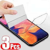 3 vnt. hidrogelinė plėvelė Samsung Galaxy A10 A20 A20E A30 A40 A50 A50S A60 A70 A11 A21 A31 A41 A51 A71 ekrano apsauga ne stiklas Huawei P Smart 2019 gryna