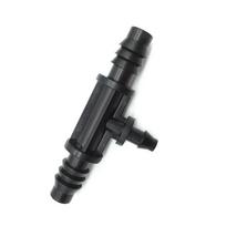 10 vnt spygliuota 8/11 mm iki 4/7 mm žarnos sąsajos jungtis Sodo vandens trišakiai jungtys Drėkinimo laistymo vamzdžių jungtys jungiamosios detalės 3/8''