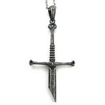 Filmas Aragorn Narsil Sulaužytas kardas Cosplay karoliai Unisex pakabukas Punk Choker papuošalai Priedai Dovanos