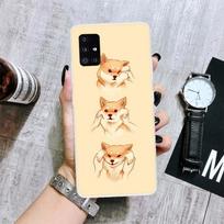 Japanese Shiba Inu Cute Smile Phone Case For Samsung Galaxy A12 A22 A32 A42 A52 A72 A51 A71 5G A41 A31 A21 A02S M12 M21 M31 M30S Samsung A12 5G beige