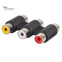 3 RCA AV garso ir vaizdo jungties adapterio ilgintuvo komponentas