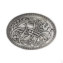 Vikingų Sagtukas, Drabužių Sagtys Apsiaustui Šaliui Skarai Retro Ženklelis Papuošalas - Sidabrinis gray