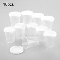 Vaistų matavimo puodelis 40/28mm 10 vnt. Matavimo indas su graduacija ir dangteliu 30ml