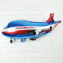 Didelio dydžio „Airbus“ modelio aliuminio folijos balionai gimtadienio vakarėliui papuošti balioną mėlyna