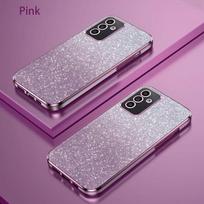 Blizgantis blizgus padengtas silikoninis dėklas, skirtas Samsung Galaxy A55 A 55 A35 A25 A15 A05 A05S A54 A34 A24 A14 A04s Bling minkštas galinis dangtelis Galaxy A55 rožinė