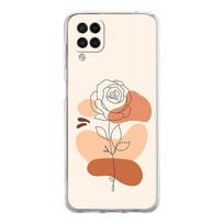 Telefono dėklas Samsung A13 A15 A25 A51 A71 A21S A11 A31 A52 A41 A23 A53 A73 A32 5G A03S A05s Dangtelis Paprastumo linijos Art saulė mėnulis Samsung A03 white