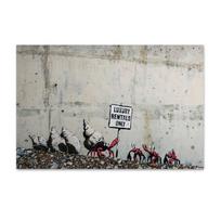 Banksy gatvės grafiti meno kūriniai drobės tapybos modernus pop meno sienos meno plakatas ir spaudiniai svetainei Cuadros namų dekoras 21x30cm No Framed