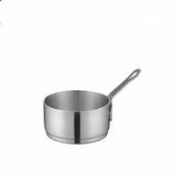 1PC Mini Gravy Pot Small Saucepan Sauce Pan Stainless Steel 60ml/80ml/125ml 80ml sidabras
