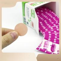 100/120 Pieces Cartoon Children's Mini Round  Medical Waterproof Breathable Cute Cartoon Baby Trumpet Baby Invisible Vaccine Stickers 100pcs