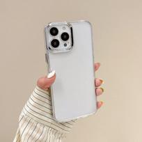 iPhone 16 Pro 15 14 Plus 13 12 Pro Max 11 skaidrus galvanizuotas objektyvo rėmelis TPU minkštas smūgiams atsparus plonas skaidrus dėklas iPhone 15 gryna
