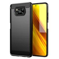 Skirtas Mi Poco X3 NFC x3 pro x3pro Smūgiams atsparus silikoninis dėklas Prabangus telefono dangtelis, skirtas xiaomi poco x3 pro minkštiems matiniams apsauginiams dėklams For Poco X3 juoda