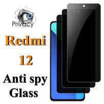 Skirta Xiaomi Redmi 12 Privacy membranai Anti Spy Screen Protector Privacy Glass Film Xiaomi Mi 9 SE juoda