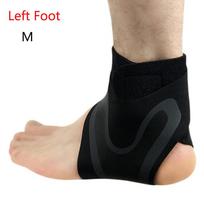 Pėdų apsaugos tvarstis Elastinis kulkšnies įtvaras Kompresinis kulkšnies apvyniojimas Reguliuojamas kulkšnies atramas Left Foot-M
