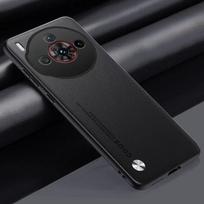 Skirtas ZTE Nubia Z60s Pro dėklui, paprasto PU odinio silikono TPU minkšto krašto apsaugos dangtelis, skirtas Nubia Z60 S Pro Z60SPro smūgiams atsparus kietas buferis For Nubia Z60S Pro juoda
