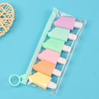 6 Pieces/Pack Cute Kawaii Iscream Ice Cream Candy Color Highlighter Office School Supplies Gift