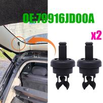 2x For Nissan Qashqai Dualis J10 J11 Note E11 Rogue sport Car Parcel Shelf String Cord Hanger Clips Bracket Pins 79916JD00A