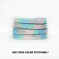 Spalvingi plokšti gradiento batraiščiai sportbačiams Dryžuoti Tie-dye raišteliai Svaiginantis mėlynas batraištis Asmenybės virvutė Vyrams Moterims su Taip 100cm
