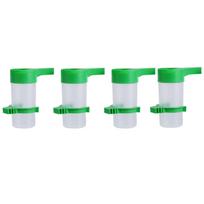 4pcs Pet Drinker Food Feeder Waterer Clip For Cage Bird Parrot Cockatiel Budgie