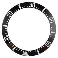 Laikrodžio rėmelio įdėklas 40mm Keraminis laikrodžio rėmelio žiedas Remonto pakeitimo priedas laikrodininkui Žalias juoda/balta