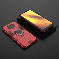 For Xiaomi Pocox3 poco x3 pro nfc Case Shockproof Armor Car Ring Magnetic Back Cover For poko poxo pocco little x 3 NFC x3pro For Poco X3 raudona