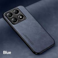 Shockproof Case for Xiaomi Poco F6 F5 5G X7 X6 Pro X5 5G M6 Pro 4G Protective Cover Magnetic Car Holder Phone Coque Fundas Capa Poco X6 mėlyna