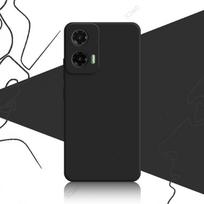 Mobiliojo telefono dėklas, skirtas „Motorola Moto G35 Moto G35 5G“ 6.72 colio „Global 360“ minkštam prabangiam kvadratiniam skysto silikono galiniam dangteliui. Šarvas Moto G35 5G juoda