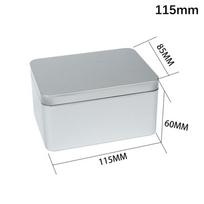 Mini Skardinė Muilinė Plaukų segtukas Metalinė Stačiakampė Geležinė Dėžutė Maža Kvadratinė Laikymo Papuošalams Nagų Grožiui Saldainiams Monetoms Tablečių Dėžutės 115X85X60MM