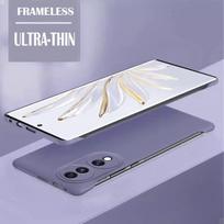 Vienspalvis kietas PC galinis dėklas be rėmelio, skirtas Huawei Honor 70 Honor70 Pro, atsparus smūgiams, itin plonas Honor 70 pilka spalva