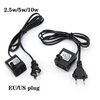 AC 220V EU US kištukas 2.5W 5w 10w panardinamas vandens siurblys akvariumo fontano siurblys oro žuvų tvenkinio baseino talpos vandens siurblys 2.5w 220V EU Plug
