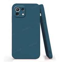 Dėklas Xiaomi Mi 11 Lite NE 5G Dėklas Mi 11 Lite NE 5G Atsparus smūgiams TPU Skystas Bamperis Minkštas Dėklas Mi 11 Lite NE 5G Fundas For Mi 11 Lite 5G NE mėlyna