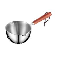 Stainless Steel Pan for Hot Oil Hot Sauce and Butter Melting 120ml sidabras