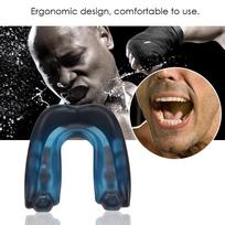 Professional Mouth Guard Teeth Protector Gum Shield Karate Boxing Protection Tool Blue mėlyna