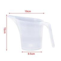 1000 ml plastikinis matavimo ąsočio puodelis su antgaliu 1Pc white