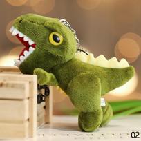 14 cm Mini Dinozaurų Pliušiniai Žaislai Raktų Pakabukas Krepšio Pakabukas Miela Tiranozauro Lėlė Vaikams Vaikams Gimtadienio Kalėdų Dovanos Žaislai 14cm tamsiai žalia spalva