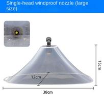 Vėjui atsparus dangtelis žemės ūkio elektrinio purkštuvo antgaliui Double Head Medium