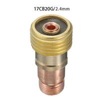 Gas Lens Chuck Body For Tig WP-17/18/26 With Mesh Accessories Brass 17CB20G 3.2mm