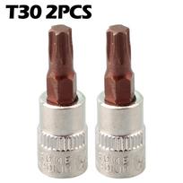 Torx Bit Sockets T15 T20 T25 T27 T30 T40 1/4 \  Hex Shank T30